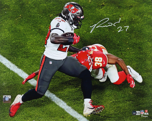 RONALD JONES II SIGNED TAMPA BAY BUCCANEERS BUCS SUPER BOWL LV 16x20 PHOTO BAS