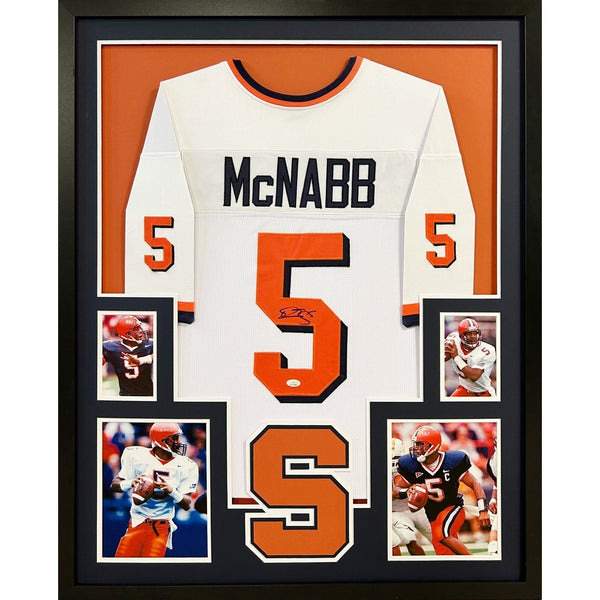 Donovan McNabb Autographed Signed Framed Syracuse Eagles Jersey JSA