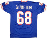 BUFFALO BILLS JOE DELAMIELLEURE AUTOGRAPHED BLUE JERSEY "HOF 03" BECKETT 196490