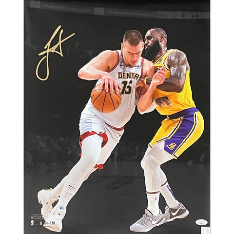 Nikola Jokic Autographed/Signed Denver Nuggets 16x20 Photo JSA 46333