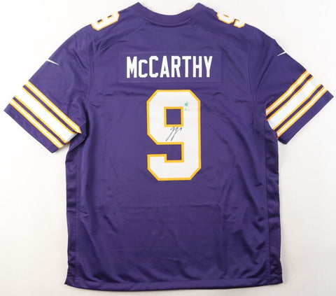 J J McCarthy Signed Vikings Nike Jersey (Beckett) Minnesota 2024 1st Round Pick