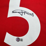 Autographed/Signed Harry Maguire Manchester United Red Soccer Jersey Beckett COA