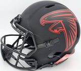 KYLE PITTS AUTO FALCONS ECLIPSE BLACK FULL SIZE SPEED HELMET BECKETT 194412