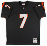 Bengals Boomer Esiason "1988 NFL MVP" Authentic Signed Black M&N Jersey BAS Wit