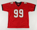 Warren Sapp Signed Tampa Bay Buccaneers Career Highlight Stats Jersey (PSA COA)