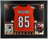 Tee Higgins Signed 35"x 43" Framed Cincinnati Bengals Jersey (Beckett Hologram)