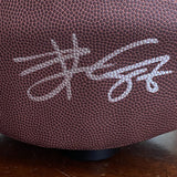 TRAVIS KELCE AUTOGRAPHED KANSAS CITY CHIEFS FS NFL REPLICA FOOTBALL BECKETT