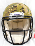 Justin Jefferson Signed Vikings Camo F/S Authentic Speed Helmet w/SKOL-BAW *Ding