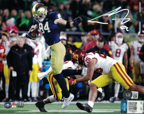 Cole Kmet Autographed/Signed Notre Dame Fighting Irish 8x10 Photo BAS 33059