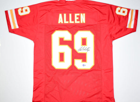 Jared Allen Autographed Red Pro Style Jersey- Beckett W Hologram *Black