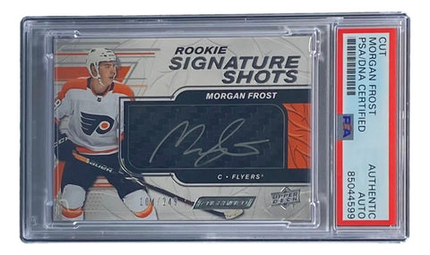 Morgan Frost Signed 2020 Upper Deck #RSS-MF Flyers Hockey Card PSA/DNA