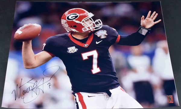 MATTHEW STAFFORD SIGNED AUTOGRAPHED GEORGIA BULLDOGS 16x20 PHOTO GTSM