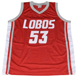 ALEX KIRK SIGNED NEW MEXICO LOBOS #53 RED BASKETBALL JERSEY COA