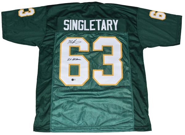 MIKE SINGLETARY SIGNED AUTOGRAPHED BAYLOR BEARS #63 JERSEY W/ 2x ALL-AMERICAN