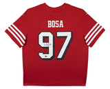 49ers Nick Bosa Authentic Signed Red Nike Elite Jersey BAS Witnessed #W828415