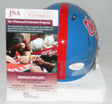 EVAN ENGRAM AUTOGRAPHED SIGNED MISSISSIPPI OLE MISS REBELS SPEED MINI HELMET JSA