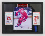 Sergie Federov Signed Photo with 2 Cards (Frame as is) (PSA COA)