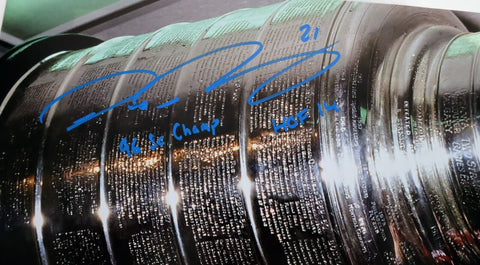 Peter Forsberg Autographed 16x20 Cup Photo Inscribed "HOF 14 & 96 SC Champs"