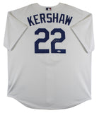 Dodgers Clayton Kershaw Authentic Signed White Nike Jersey JSA Witness