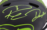 RUSSELL WILSON AUTOGRAPHED SEAHAWKS ECLIPSE AUTH HELMET DANGERUSS BECKETT 182293