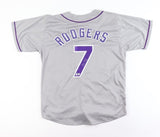 Brendan Rodgers Signed Colorado Rockies Jersey (Beckett) Gold Glove 2nd Baseman