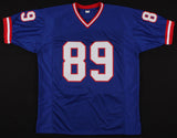 Mark Bavaro Signed New York Giants Blue Jersey (PSA COA) 2xSuper Bowl Champ / TE