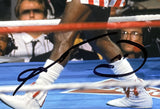 Sugar Ray Leonard Thomas Hearns Signed 8x10 Boxing Stance Photo BAS