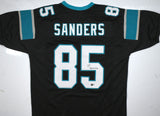 Ja'Tavion Sanders Autographed Black Pro Style Jersey - Beckett W Hologram *Black