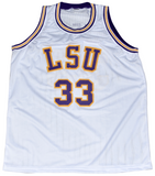 SHAQUILLE O'NEAL AUTOGRAPHED LSU TIGERS #33 WHITE BASKETBALL JERSEY BECKETT