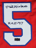 Phil Niekro Signed Atlanta Custom Red Jersey - "HOF 97" Inscription