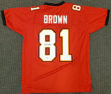 TAMPA BAY BUCCANEERS ANTONIO BROWN AUTOGRAPHED RED JERSEY BECKETT BAS 192602