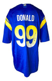 Aaron Donald Signed Los Angeles Rams Blue Nike Game Replica Jersey JSA