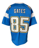 Antonio Gates San Diego Signed Powder Blue Football Jersey BAS