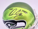 QUANDRE DIGGS AUTOGRAPHED SEAHAWKS FLASH GREEN SPEED MINI HELMET MCS HOLO 200275