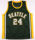 Spencer Haywood Signed Seattle Supersonics Jersey Inscribed "HOF 15" (Schwartz)