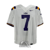 Leonard Fournette Autographed LSU White Nike Football Jersey - Fanatics