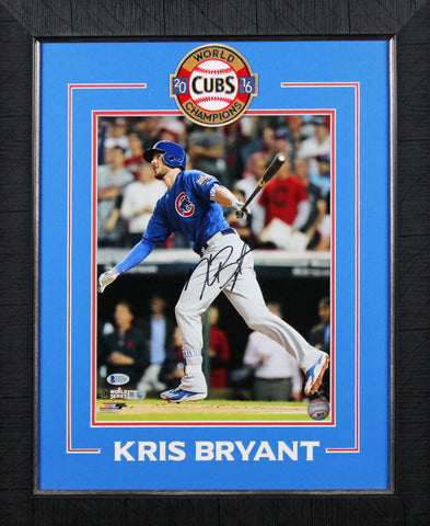 Cubs Kris Bryant Authentic Signed 11x14 Framed Photo Autographed BAS #E35380