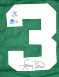 Larry Bird Autographed Green Pro Style STAT Jersey-Beckett W Hologram *Black *L8