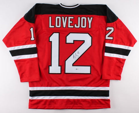 Ben Lovejoy Signed New Jersey Devils Jersey (Beckett) NHL Career 2007-present