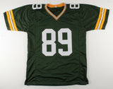 Mark Chmura Signed Green Bay Packers Jersey Career Highlight Stat Jersey JSA COA