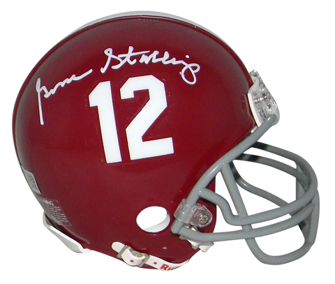 GENE STALLINGS AUTOGRAPHED SIGNED ALABAMA CRIMSON TIDE MINI HELMET TRISTAR