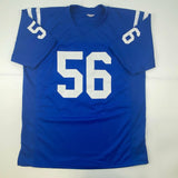 Autographed/Signed Quenton Nelson Indianapolis Blue Football Jersey JSA COA Auto