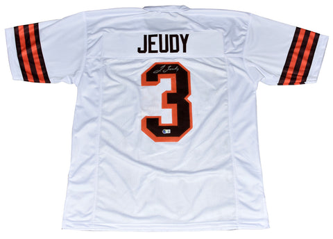 JERRY JEUDY AUTOGRAPHED CLEVELAND BROWNS #3 COLOR RUSH JERSEY BECKETT