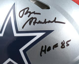 Roger Staubach Signed Cowboys F/S 1976 Speed Authentic Helmet w/HOF - Beckett W