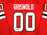 CHRISTMAS VACATION CHEVY CHASE AUTOGRAPHED RED JERSEY GRISWOLD BECKETT QR 233371