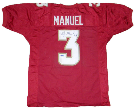 EJ MANUEL AUTOGRAPHED SIGNED FLORIDA STATE SEMINOLES #3 JERSEY COA