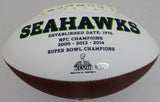 SHAQUILL GRIFFIN AUTOGRAPHED SIGNED SEAHAWKS WHITE LOGO FOOTBALL MCS HOLO 134391