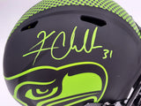 KAM CHANCELLOR AUTOGRAPHED SEAHAWKS ECLIPSE BLACK FULL SIZE HELMET MCS 197176