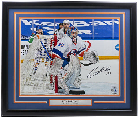 Ilya Sorokin Signed Framed 16x20 New York Islanders Goalie Photo Fanatics