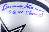 Duane Thomas Autographed Dallas Cowboys Mini Helmet W/ SB Champs- JSA W *Blue